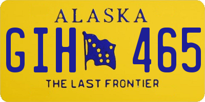 AK license plate GIH465