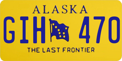 AK license plate GIH470