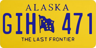 AK license plate GIH471