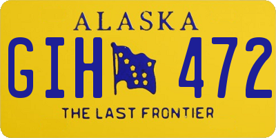 AK license plate GIH472