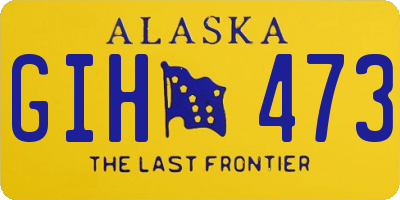 AK license plate GIH473