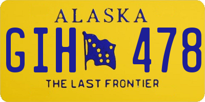 AK license plate GIH478