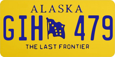 AK license plate GIH479