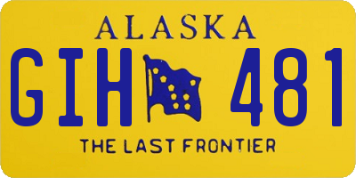 AK license plate GIH481