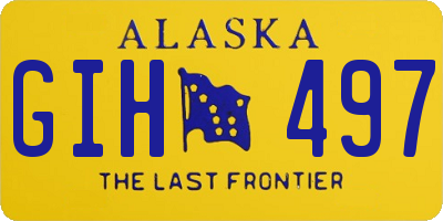 AK license plate GIH497