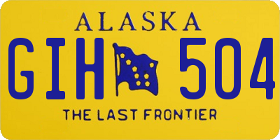 AK license plate GIH504