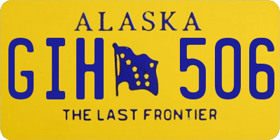 AK license plate GIH506