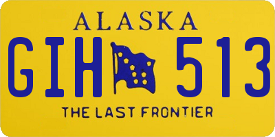 AK license plate GIH513