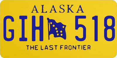AK license plate GIH518