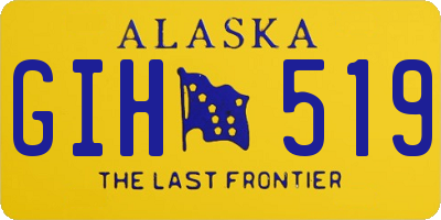 AK license plate GIH519