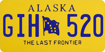 AK license plate GIH520
