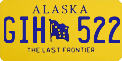 AK license plate GIH522