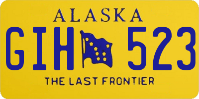 AK license plate GIH523