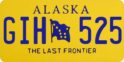 AK license plate GIH525