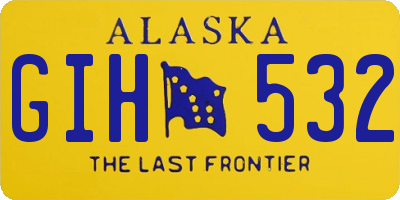 AK license plate GIH532