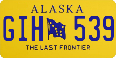 AK license plate GIH539