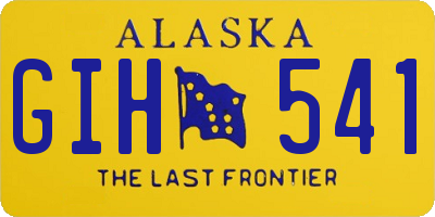 AK license plate GIH541