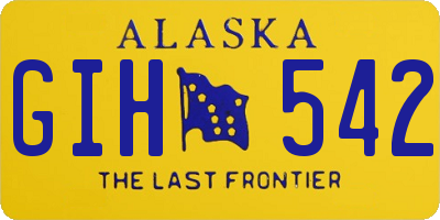 AK license plate GIH542