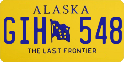 AK license plate GIH548