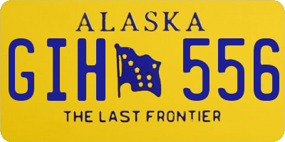AK license plate GIH556