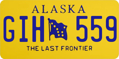 AK license plate GIH559