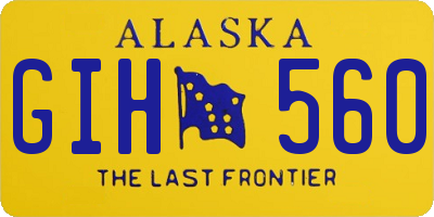 AK license plate GIH560