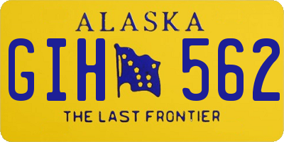 AK license plate GIH562