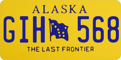 AK license plate GIH568