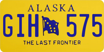 AK license plate GIH575