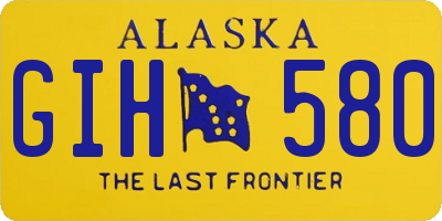 AK license plate GIH580