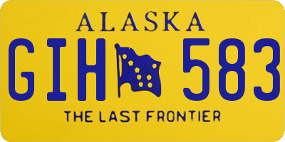 AK license plate GIH583