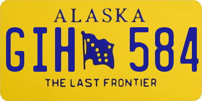 AK license plate GIH584