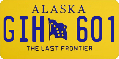 AK license plate GIH601