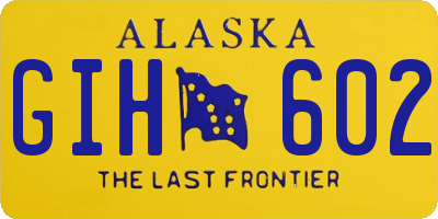 AK license plate GIH602