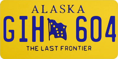 AK license plate GIH604