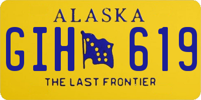 AK license plate GIH619