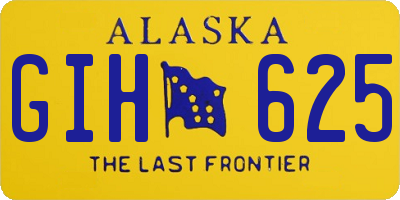 AK license plate GIH625