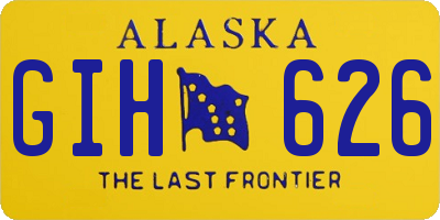 AK license plate GIH626