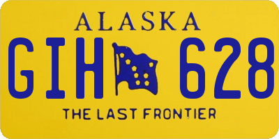 AK license plate GIH628