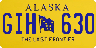 AK license plate GIH630