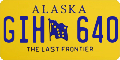 AK license plate GIH640