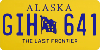AK license plate GIH641