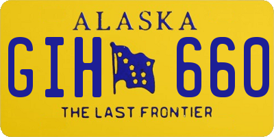 AK license plate GIH660