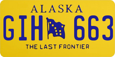 AK license plate GIH663