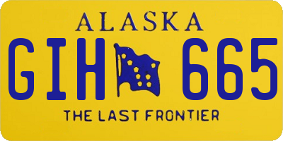 AK license plate GIH665