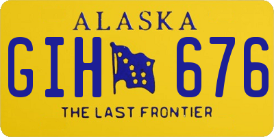 AK license plate GIH676