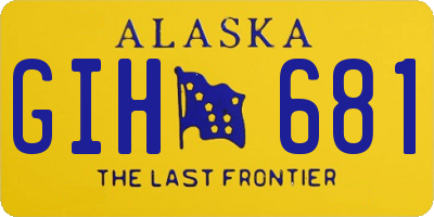 AK license plate GIH681