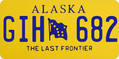 AK license plate GIH682