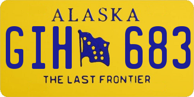 AK license plate GIH683