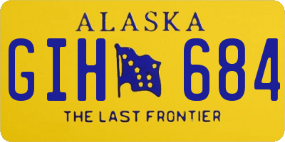 AK license plate GIH684